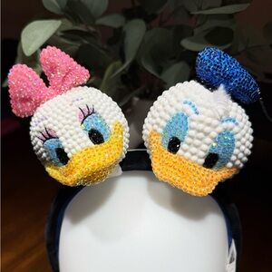 Disney Daisy & Donald Duck Jeweled Character Ears Headband
